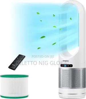 Senmeo Bladeless Fan, Tower Fan With Remote Control