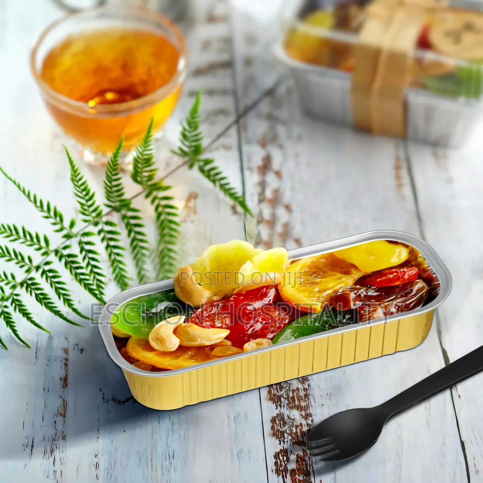 Aluminum Foil Baking Loaf Pans With Lids Gold (100 Pcs)