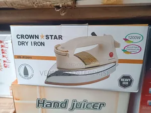 Crown Star Heavy Dry Iron - 1200 Watts