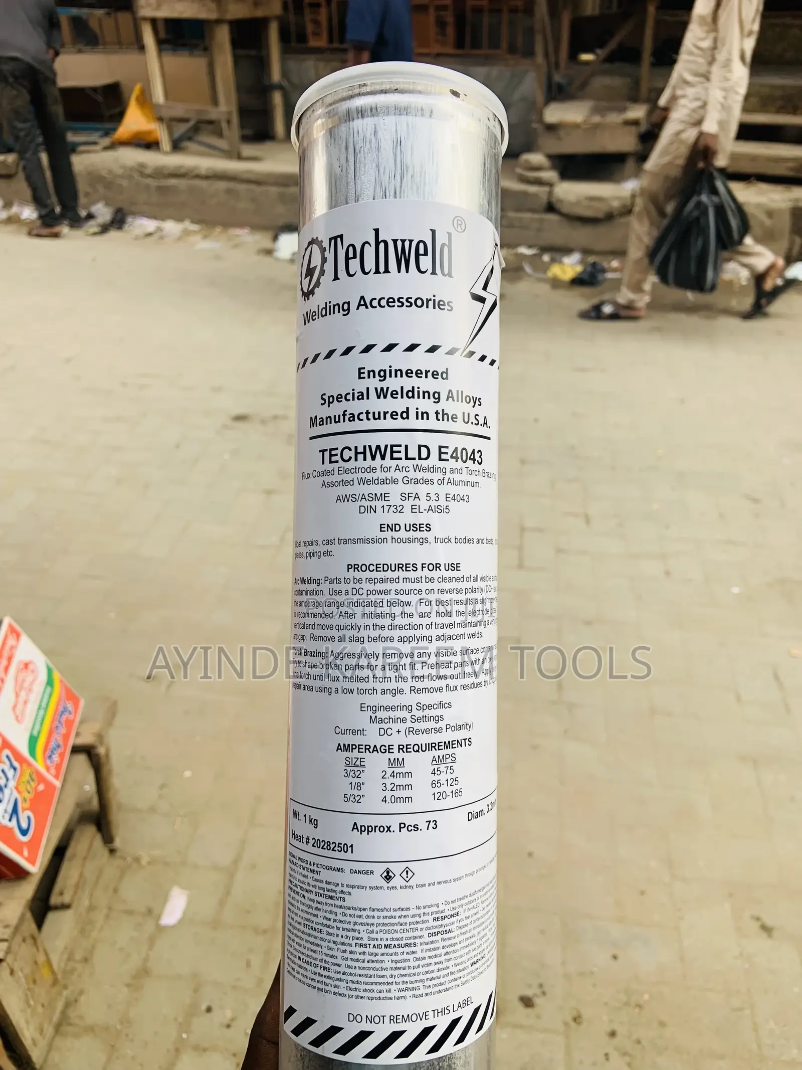 Aluminium Welding Electrode Techweld E4043 (3.2mm)