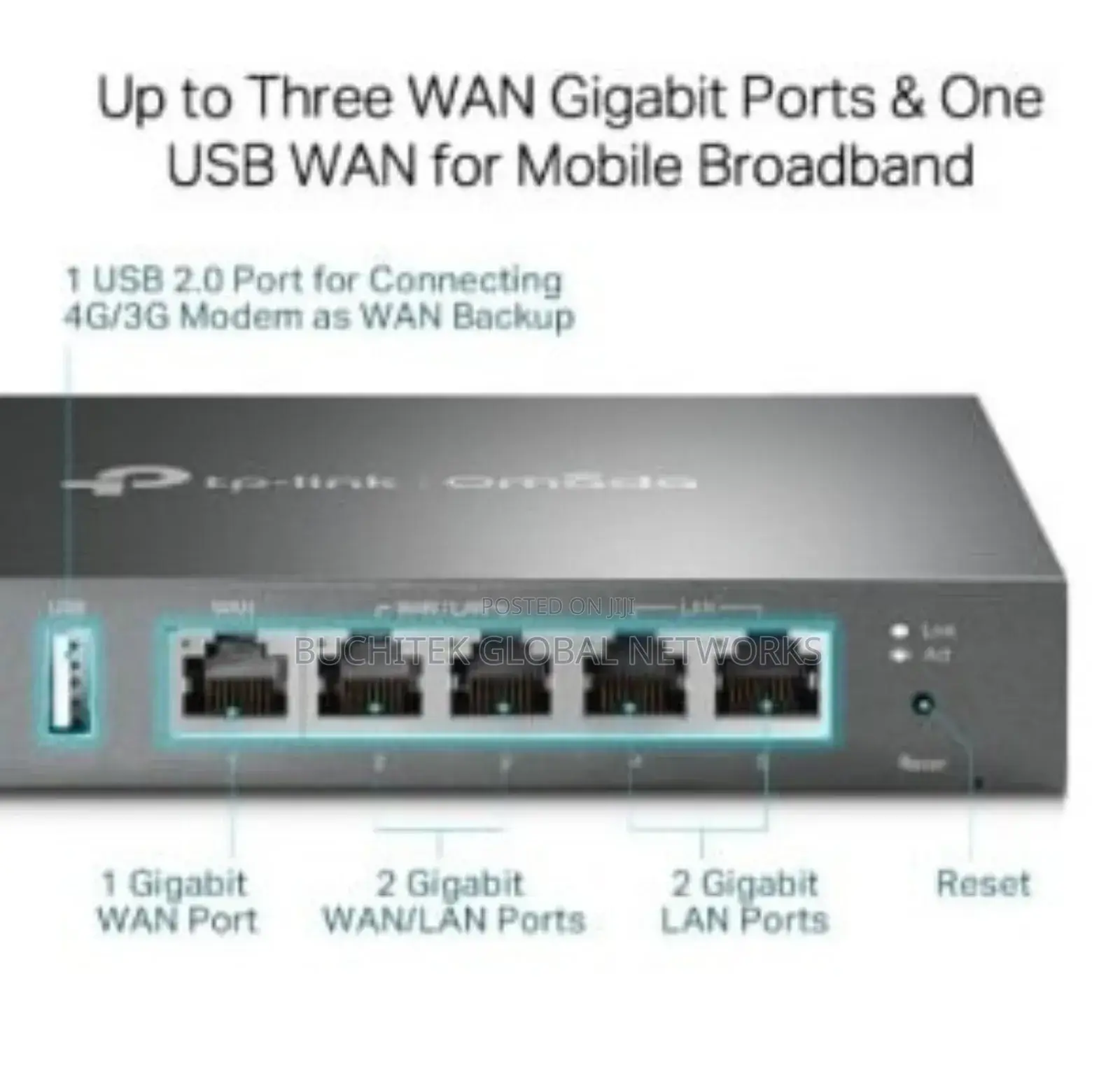 Tp-Link Er7206 Wired Omada Gigabit VPN Router.