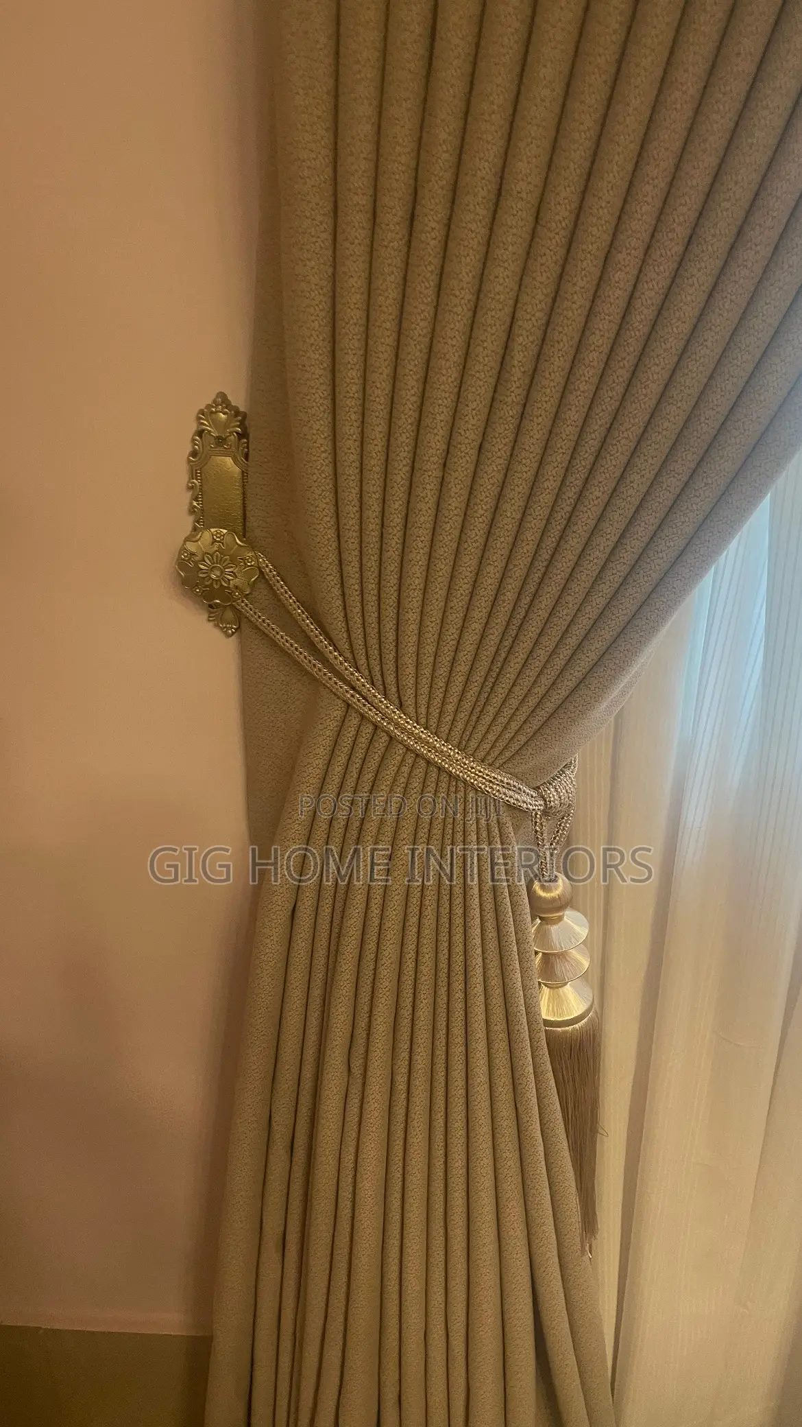 Premium Turkish Curtains Cream