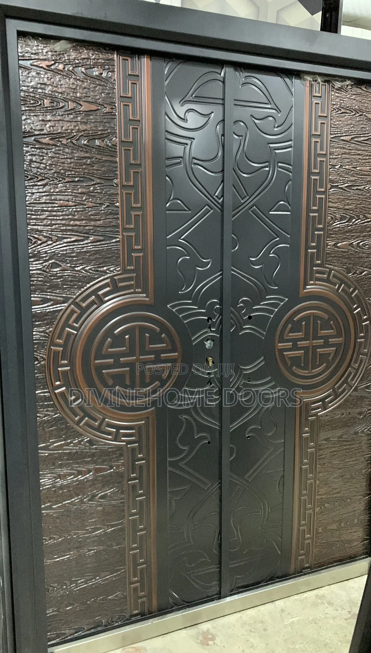 Double Door Copper Cast Door