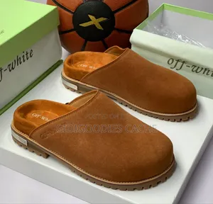 Photo - Off-White Luxury Suede Mules