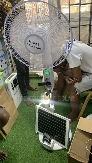 16inches Solar Fan With 3bulbs And Solar Panel