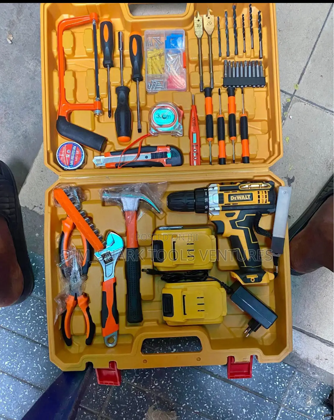 Dewalt 60 PCS Tools Kit With Powerful 48v Cordless Drill