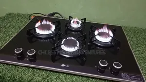 Automatic Gas 4 Burner Table Top With Glass Top