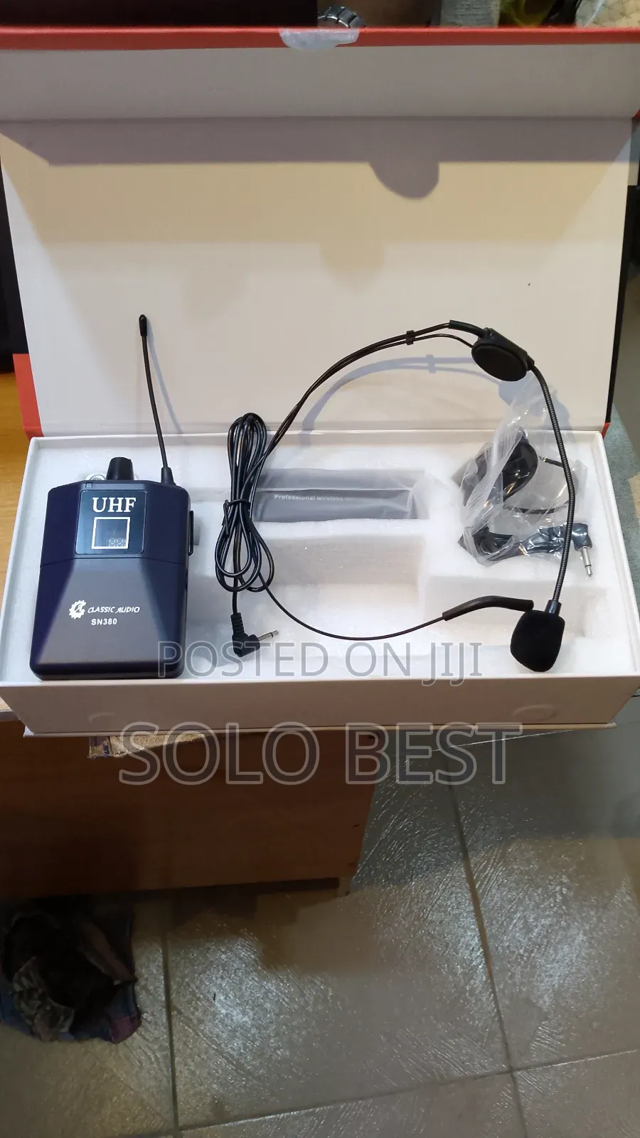 Lapel Microphone Over Head and Neck