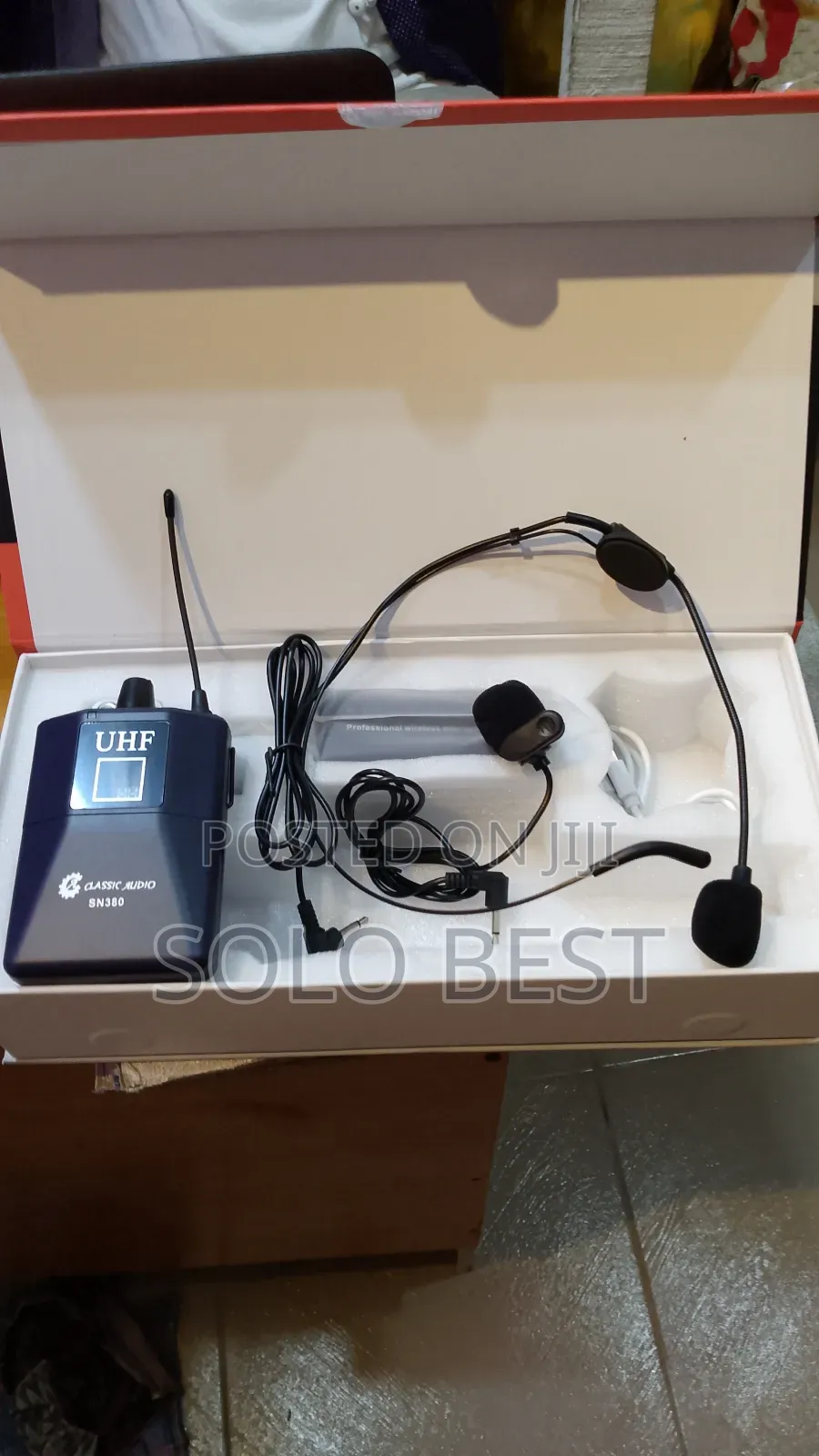 Lapel Microphone Over Head and Neck