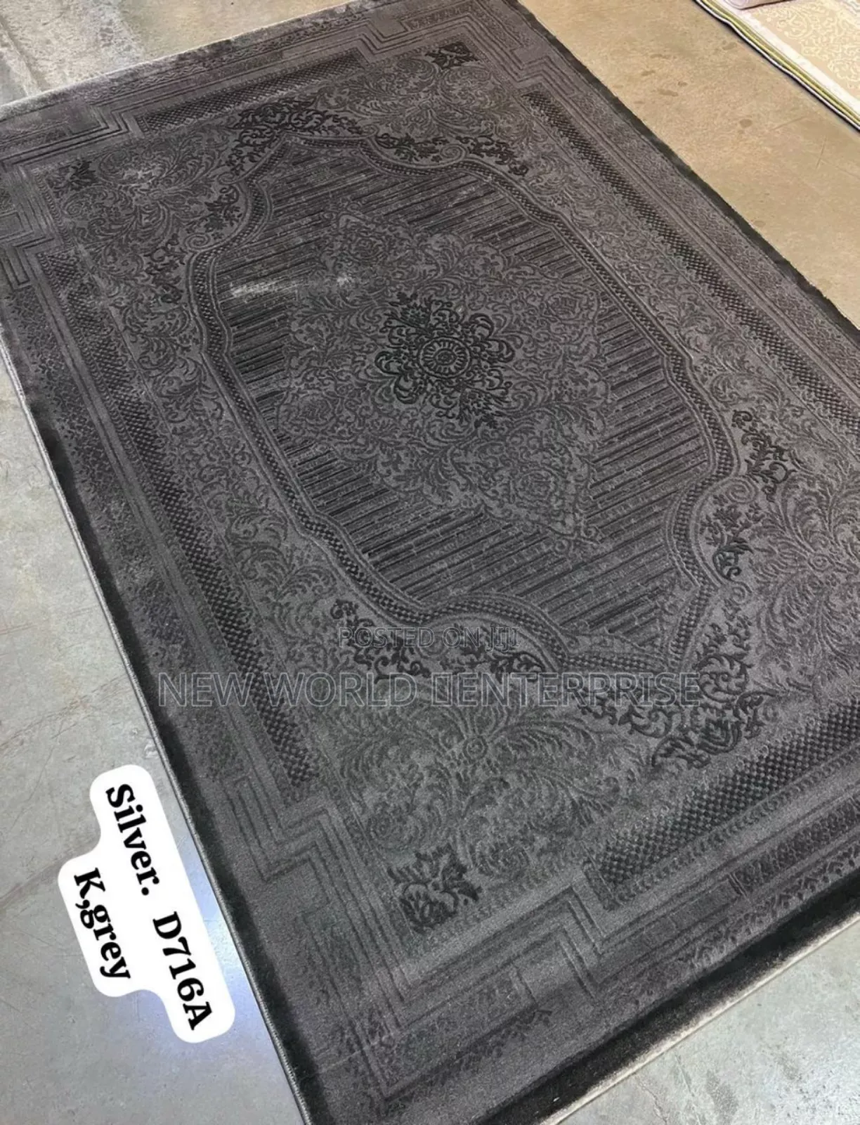 10by13 Feets Dark Gray Colour Modern Turkish Centre Rug