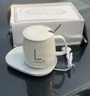 Stylish Ceramic Coffee Mug With Heating Pad