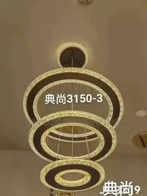 3 Luxury Ring Crystal Pendant.