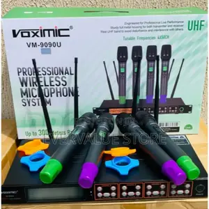 Voximic VM-9090U Professional Wireless Microphone 4 in 1