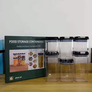 6 Pieces Food Storage Container With Lid - , Food