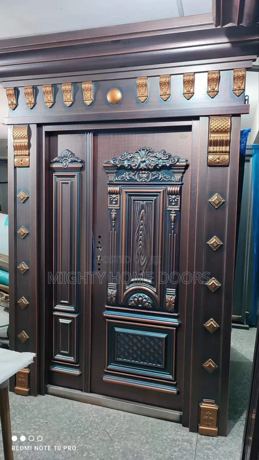 Copper Door With Piller and Ark