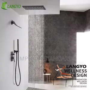 Luxury Black 5ways Concealed Shower Mixer