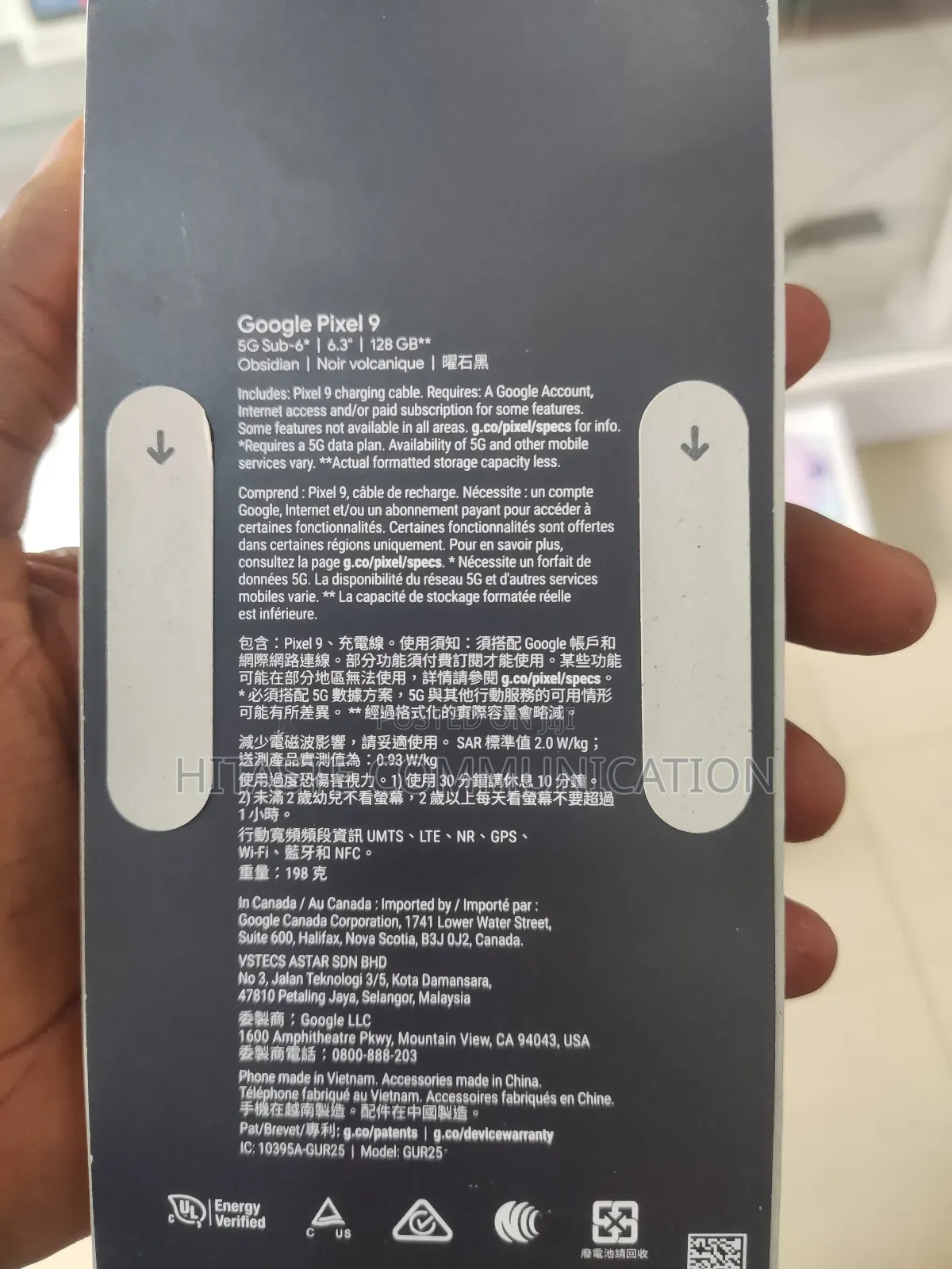 New Google Pixel 9 256 GB Black