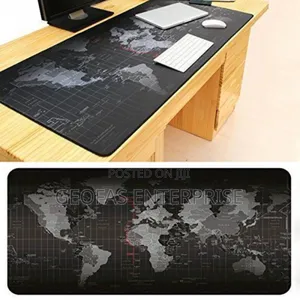 World Map Pattern Mouse Pad 70 * 30 Cm Soft Rubber