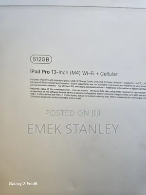 New Apple iPad Pro 13 (2024) 512 GB Gray