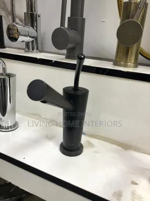 New Ideal Matt Black Basin Mixer