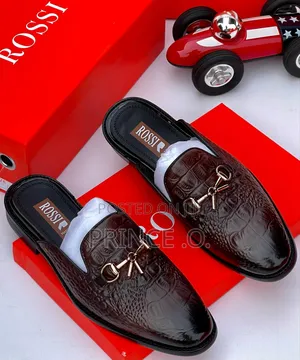 Photo - Leather Half Shoe With Iron Design