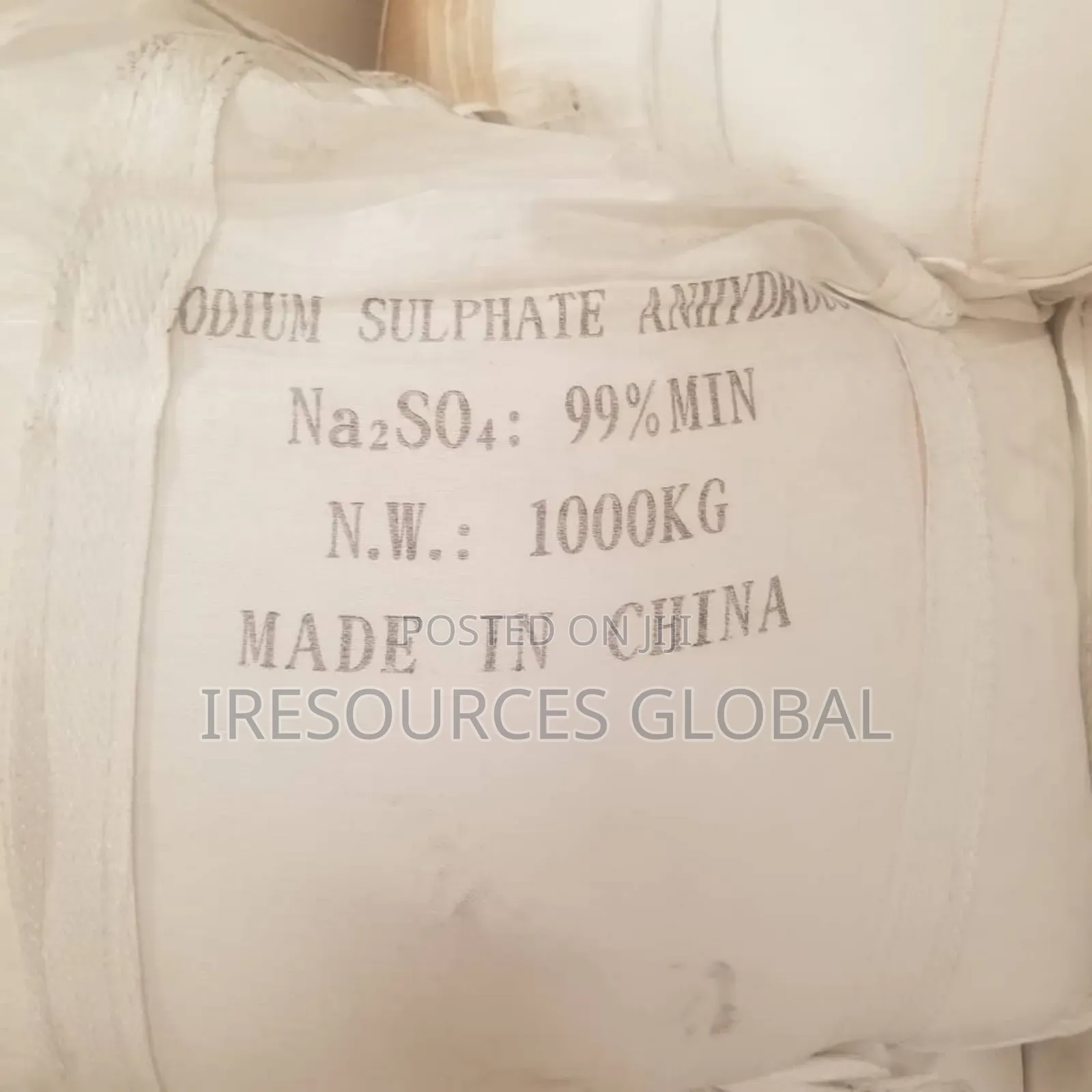 Sodium Sulphate Anhydrous 99% Min 50kg Bag
