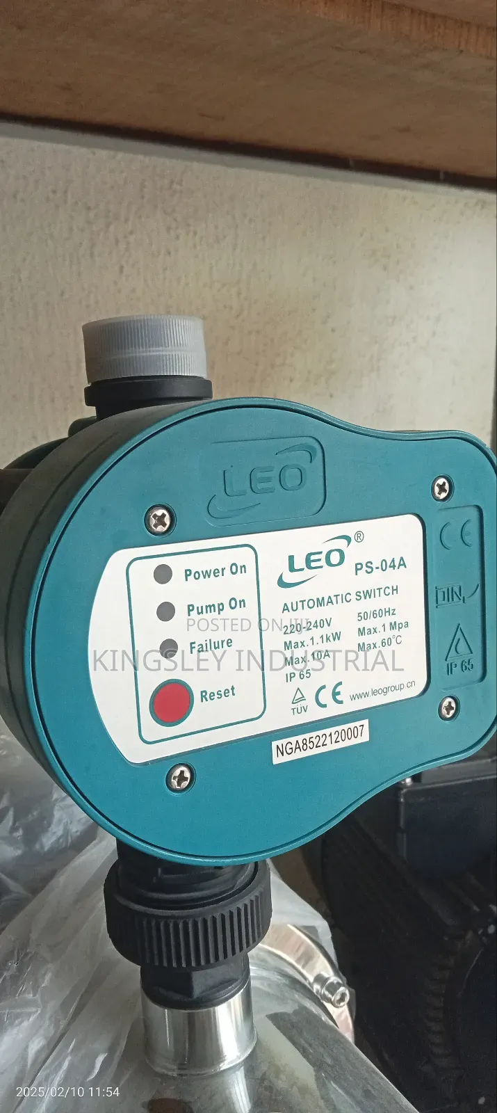 Water Pressure Switch Leo