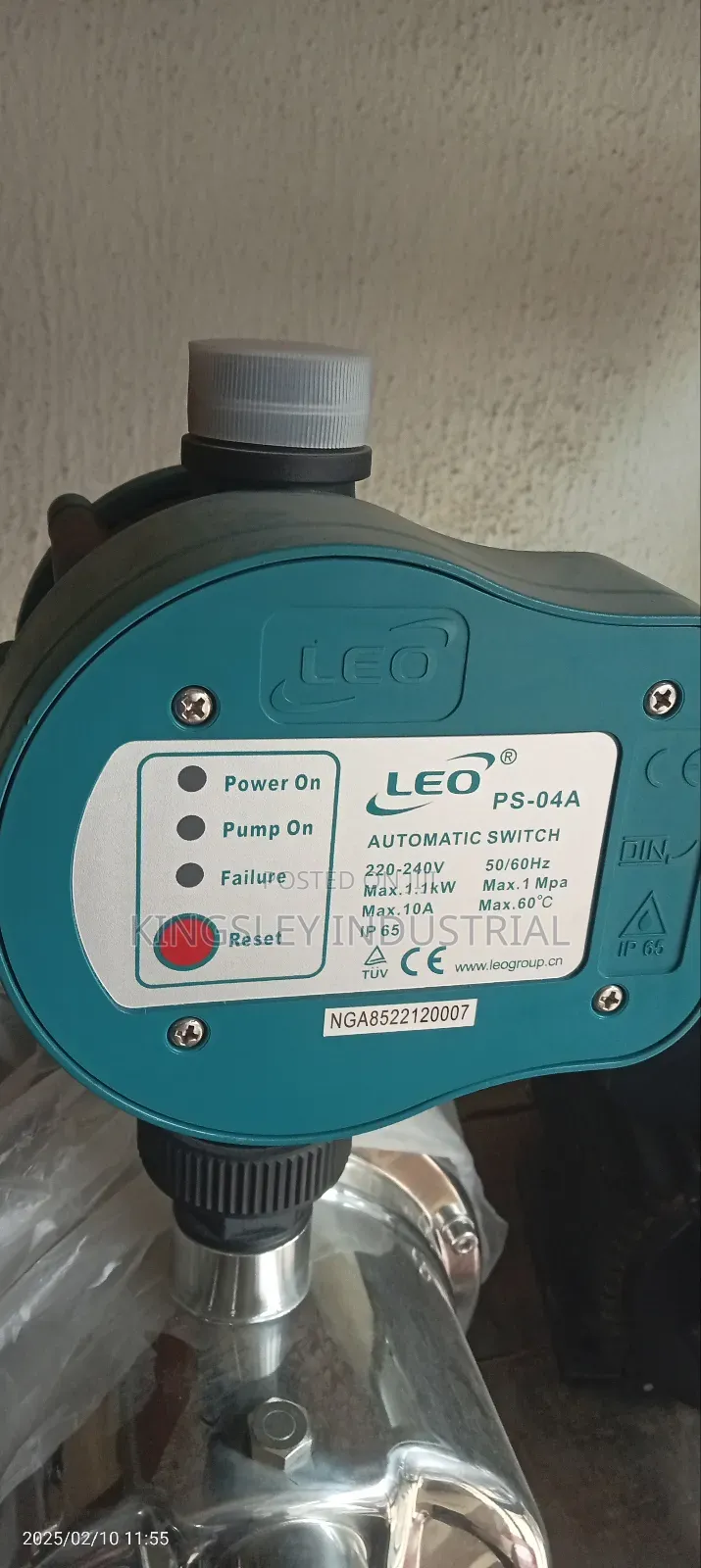 Water Pressure Switch Leo