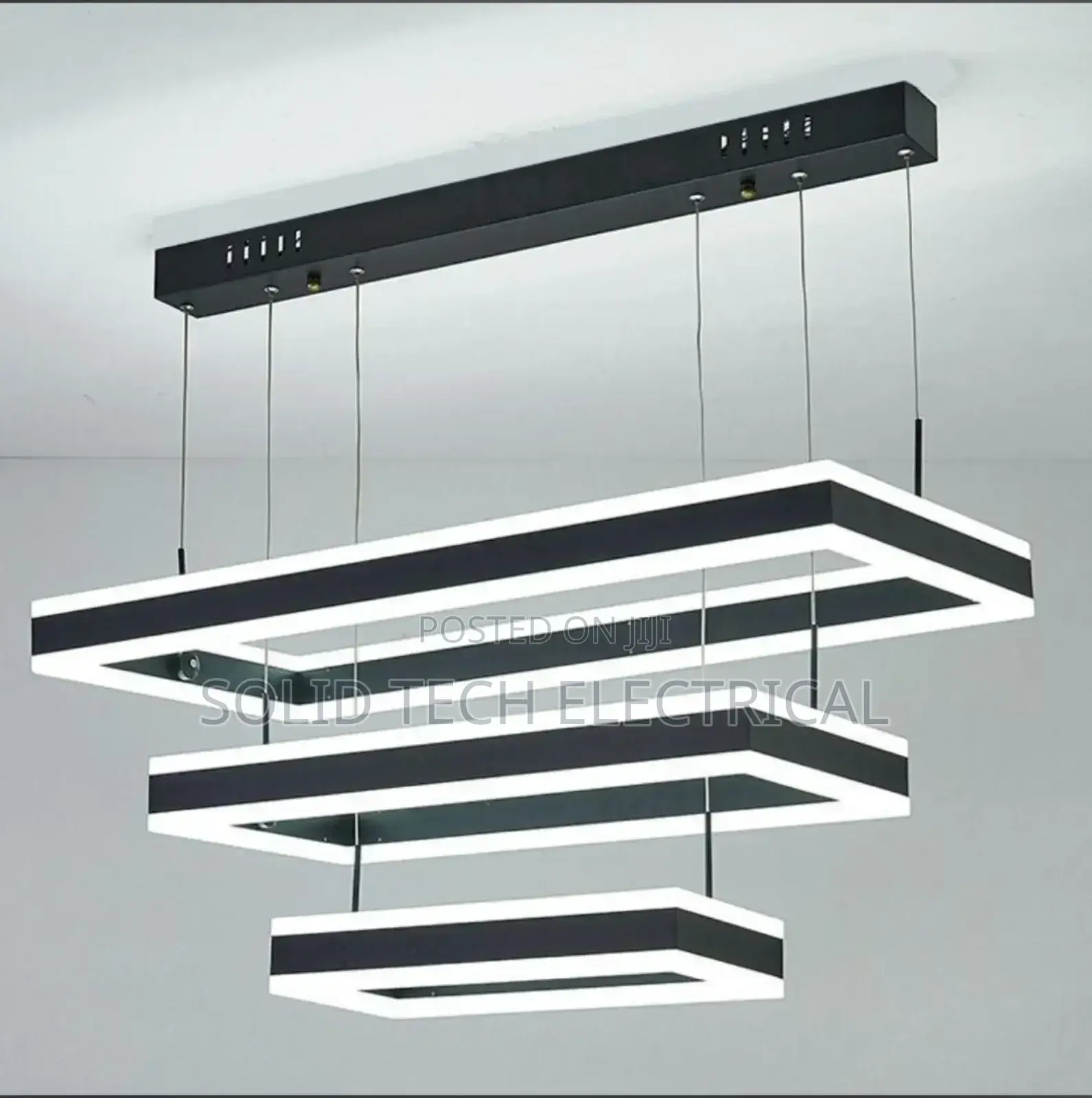 3 Step Square or Rectangle Led Drop Light Chandelier