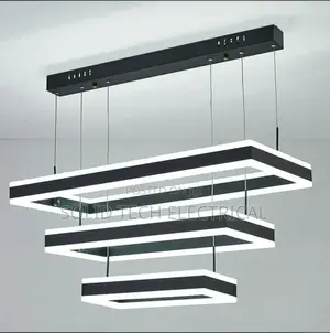 3 Step Square or Rectangle Led Drop Light Chandelier