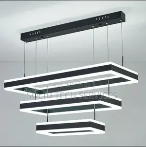 3 Step Square or Rectangle Led Drop Light Chandelier