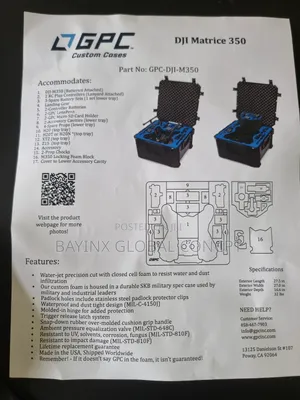 Dji M350 RTK Custom Case (Gpc)