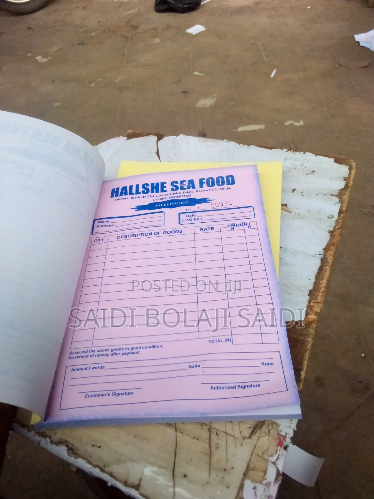 Receipt and Invoice