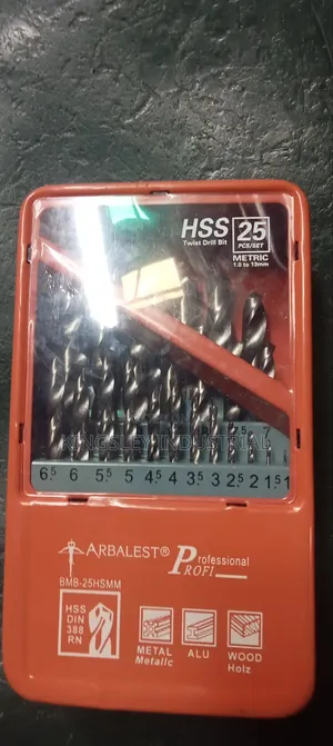 Metric Drill Bit Set 1 to 13mm