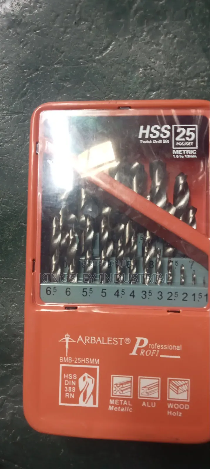 Metric Drill Bit Set 1 to 13mm