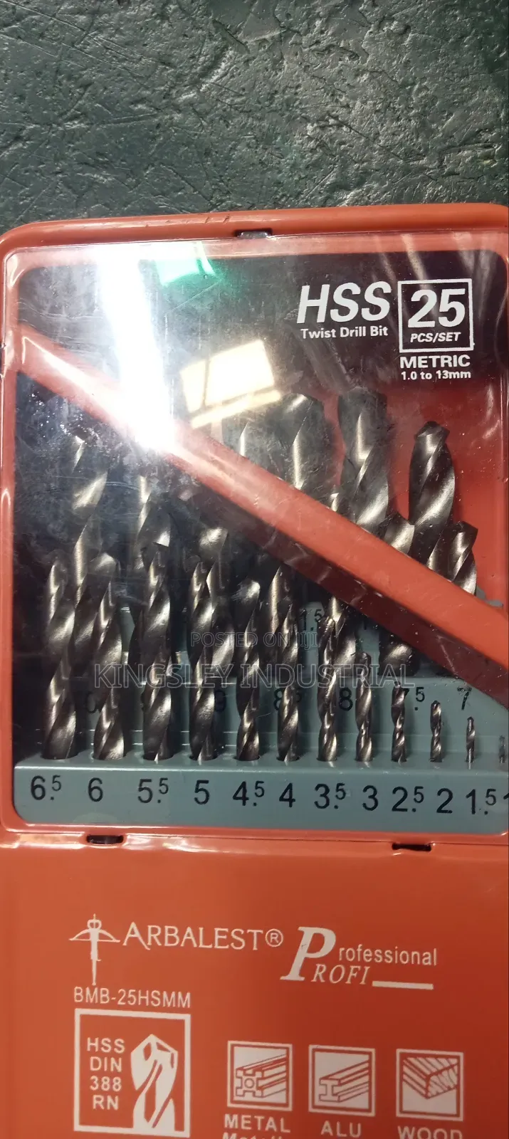 Metric Drill Bit Set 1 to 13mm