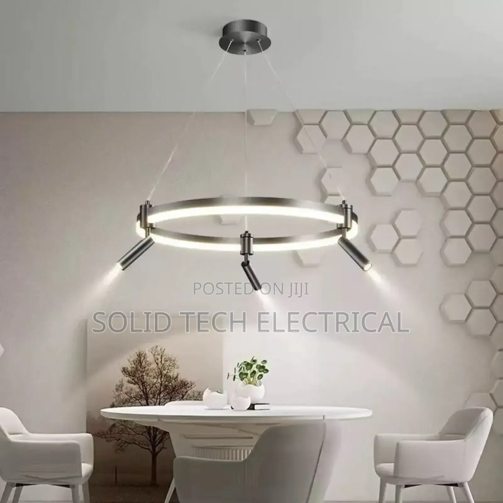 Round Dinning Pendant Drop Light With Track Lights