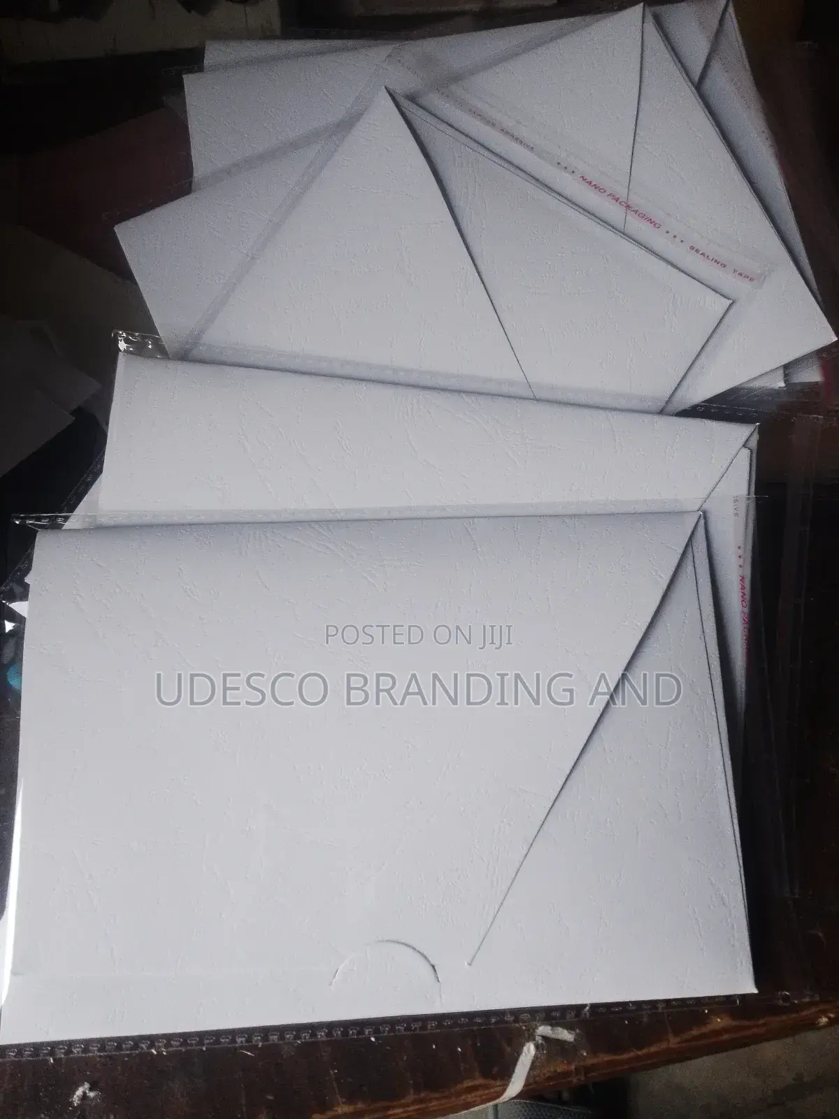 Envelopes Gold and White