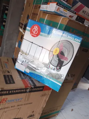 Affordable 18" BB Wall Fan (3) Aerodynamic Blade -Black