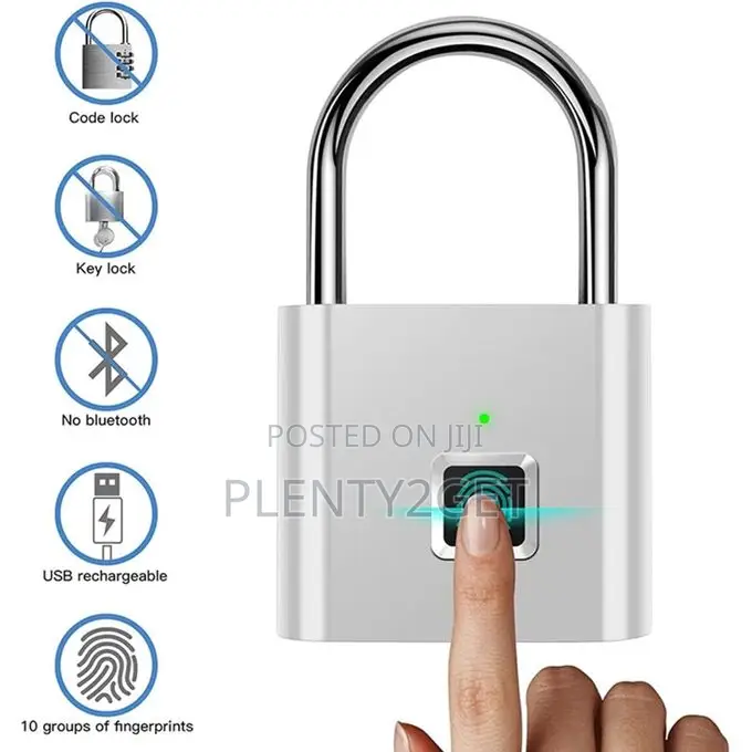 Fingerprint Padlock With Finger Print Smart Door Code Lock