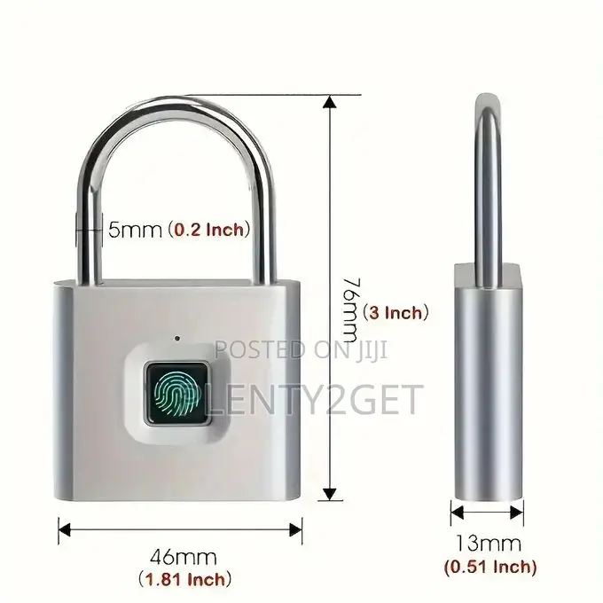 Fingerprint Padlock With Finger Print Smart Door Code Lock