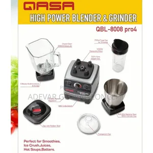 Qasa 1500w Commercial Blender QBL Pro4 Heavy Duty + 3 Jars