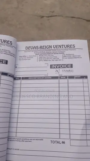 Invoice Booklet