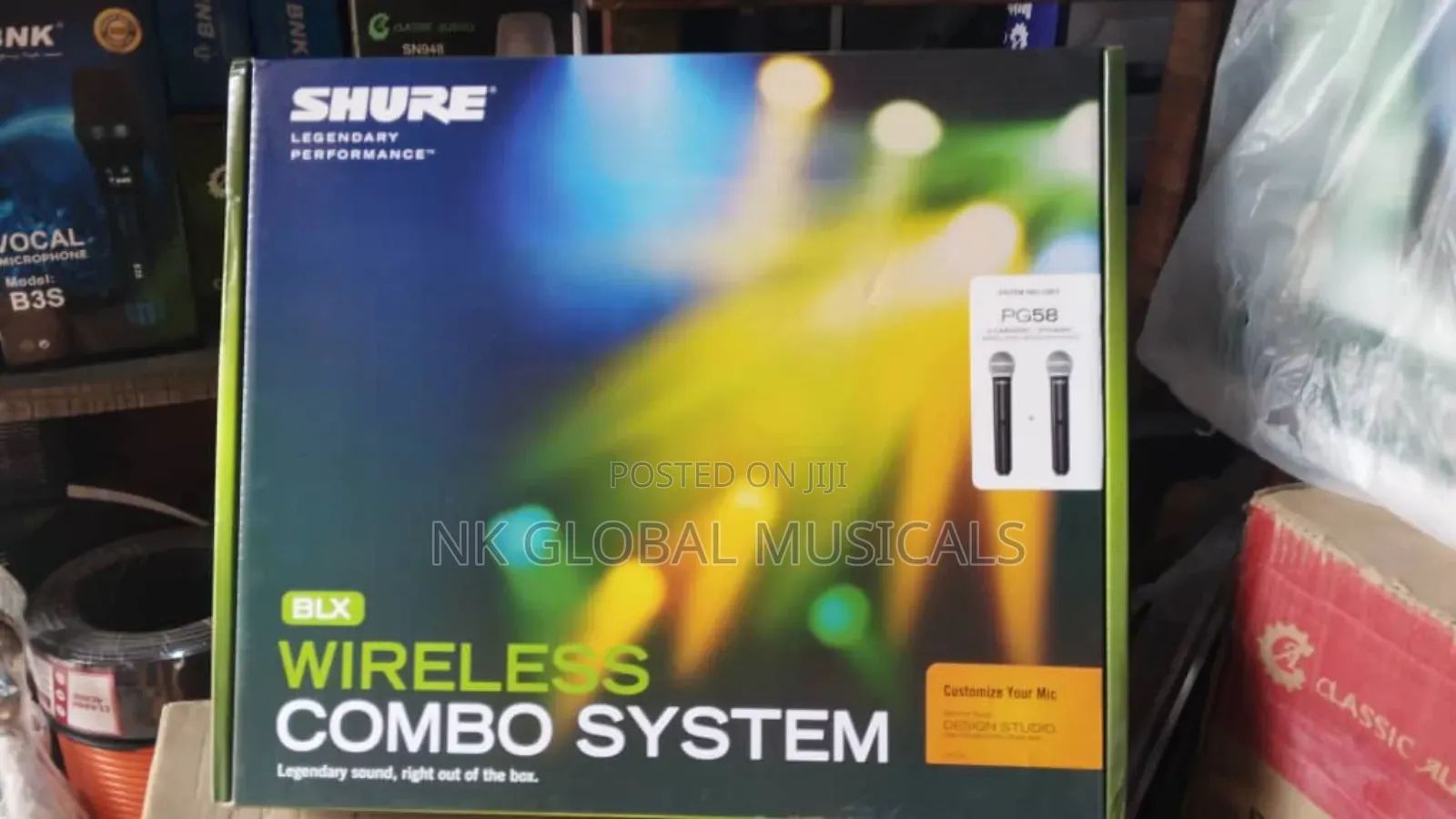 Shure BLX Pg58 Two Handle Microphone