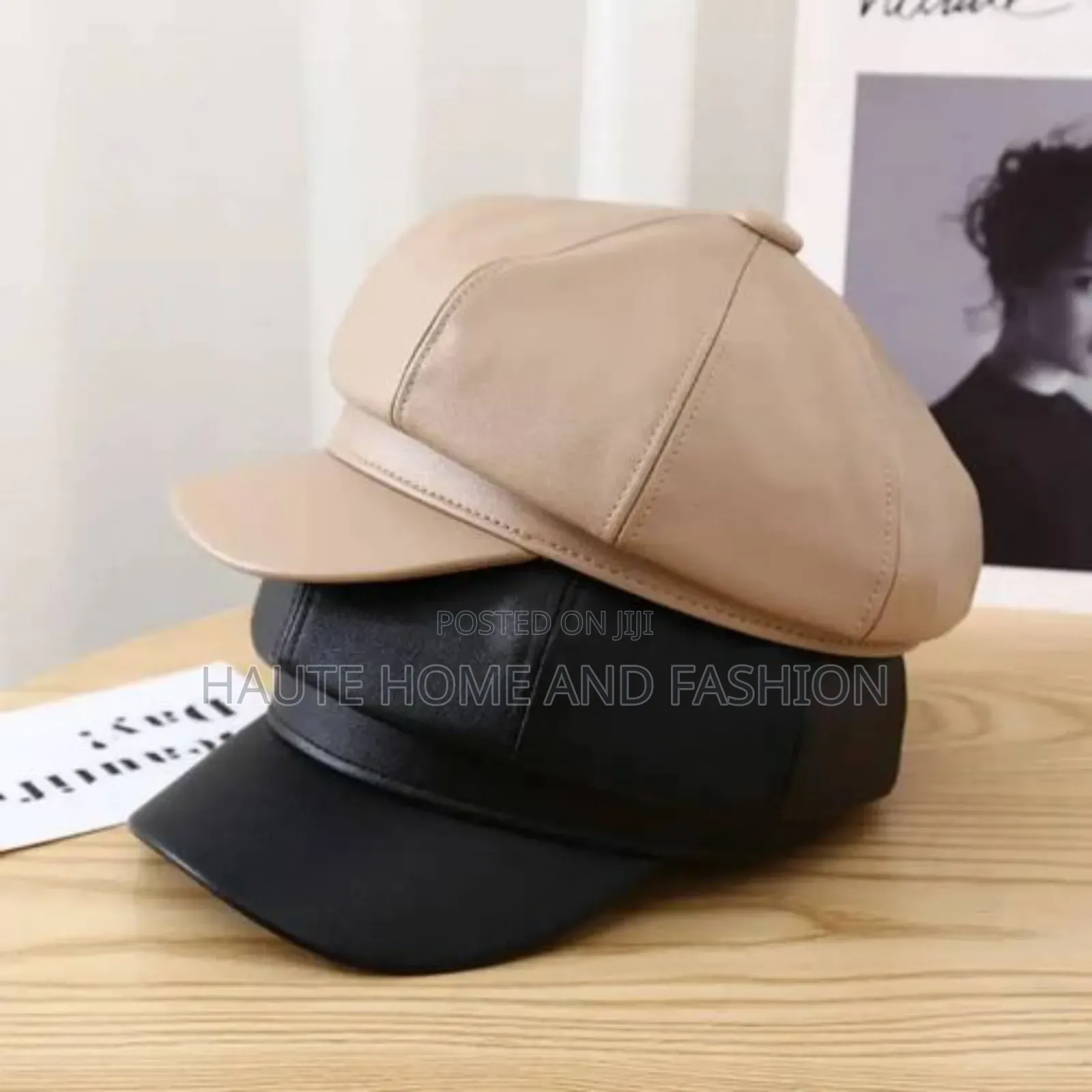 Unisex Captain Leather Cap