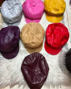 Unisex Captain Leather Cap