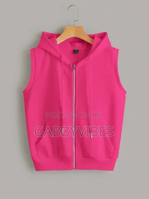 Sheins Ezwears Zip Up Armless Hoodie