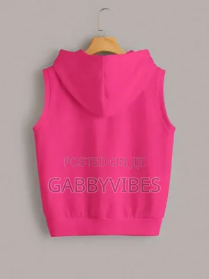Sheins Ezwears Zip Up Armless Hoodie