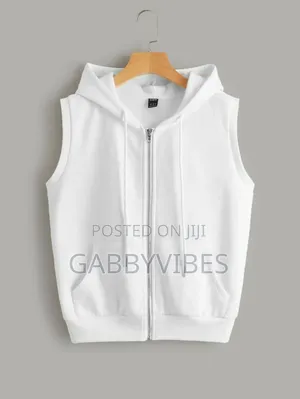 Sheins Ezwears Zip Up Armless Hoodie