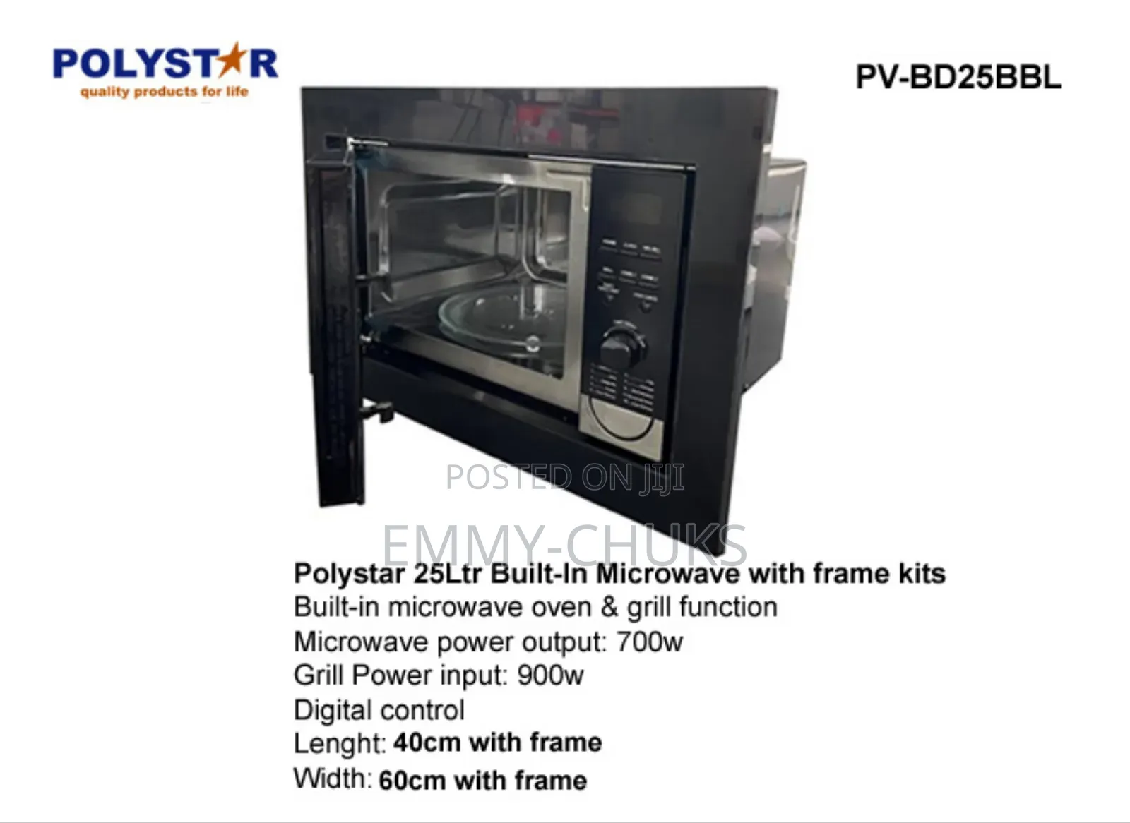 25L Polystar Microwave in Built